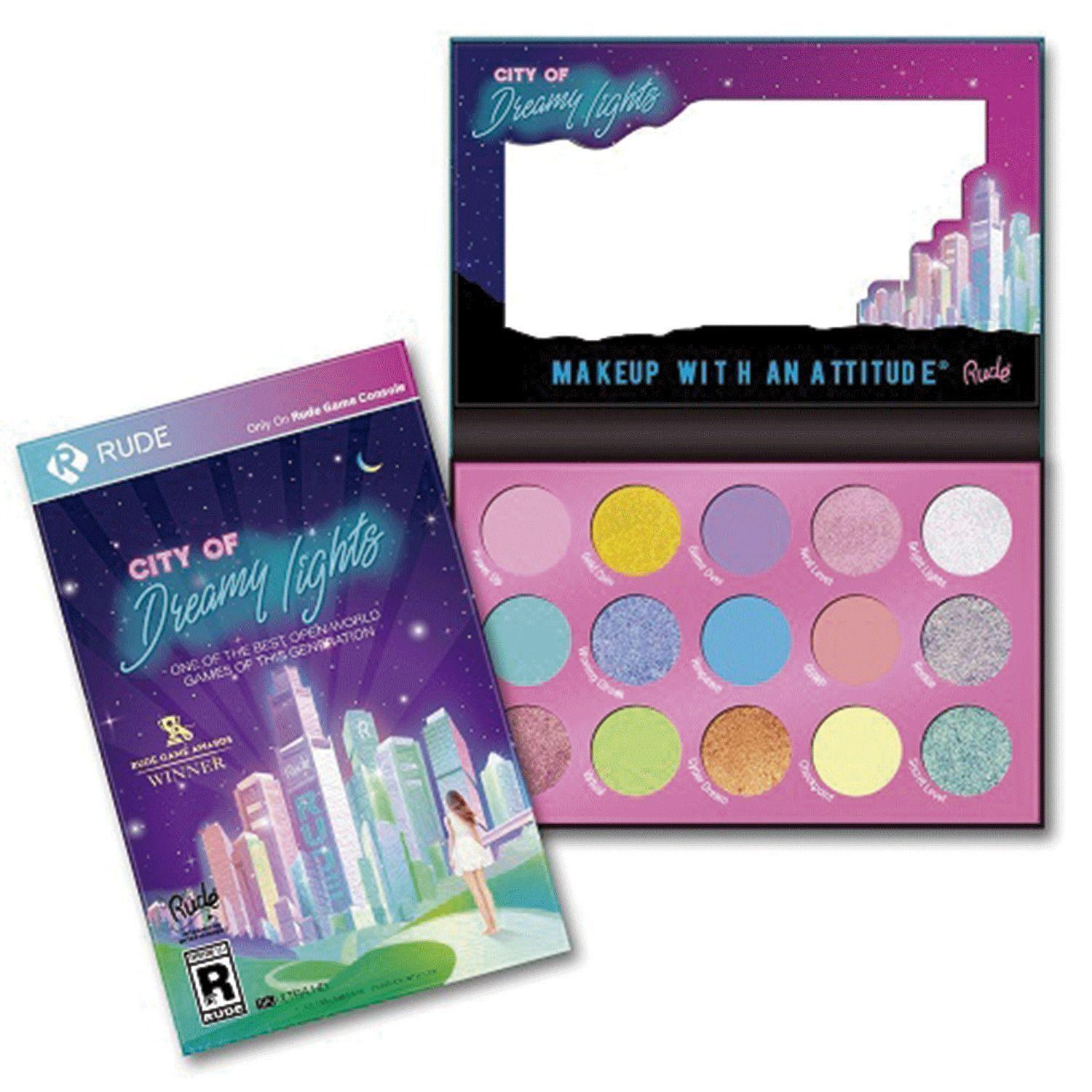Pack 2 Paletas De Sombras "City Of Pastel Lights" + “City Of Dreamy Lights” Rude Cosmetics-3