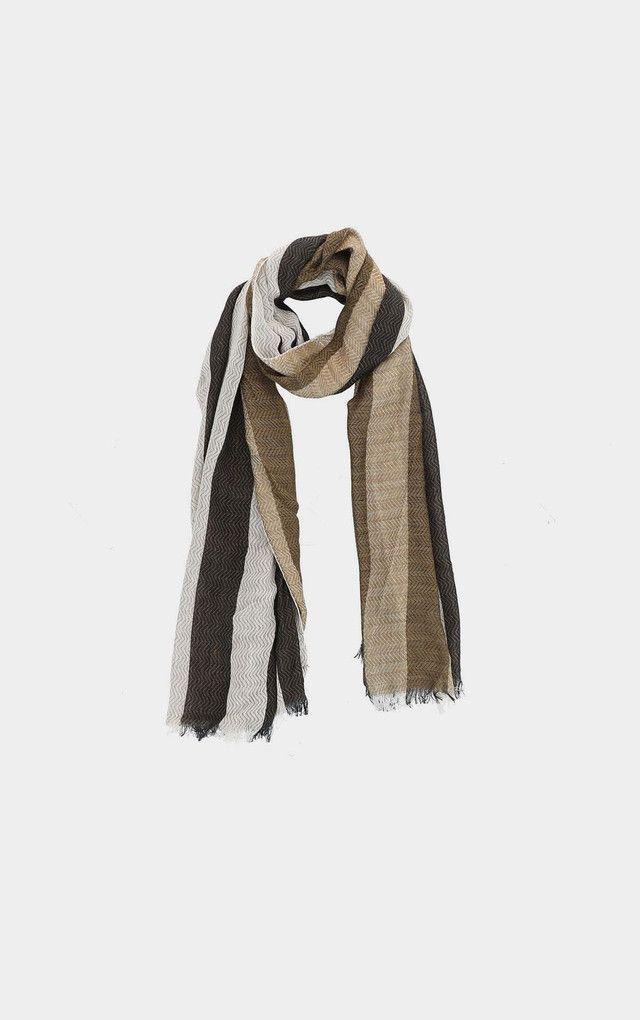 Pañuelo Liso Rayas Beige i-D-0