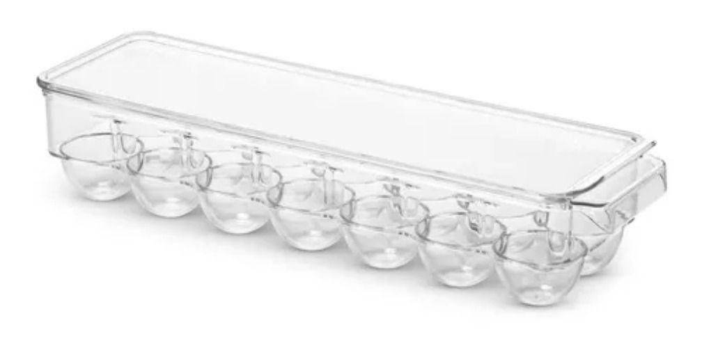 Organizador Plástico Almacenador Transparente 12 Huevos-2
