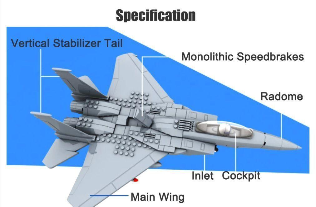 Avión de bloques F-15C Eagle US Air Force-5