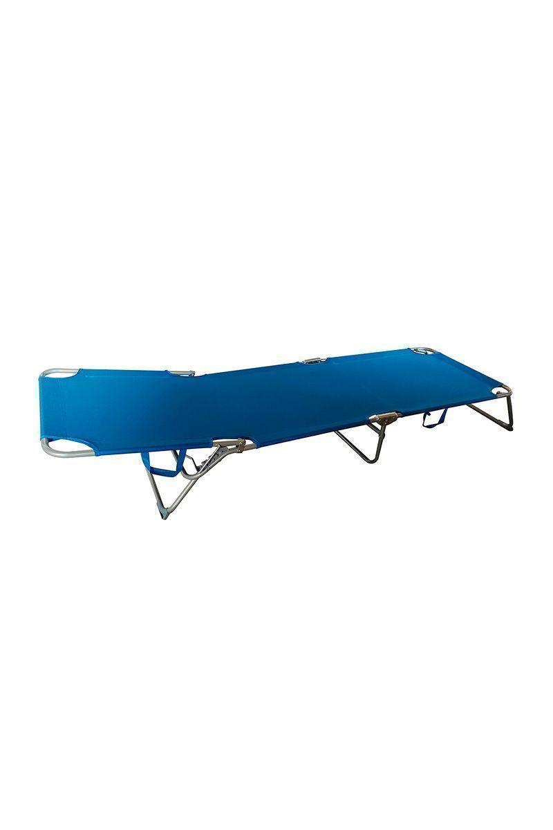 Reposera de Terraza Reclinable 188x57x26cm Azul-0