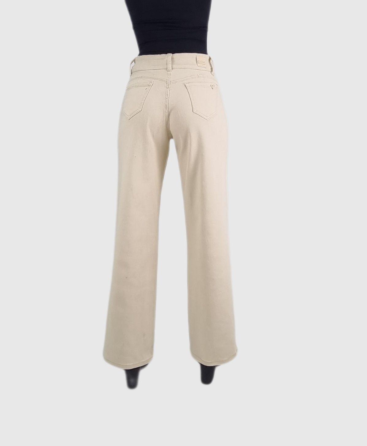 Jeans wide leg beige-3