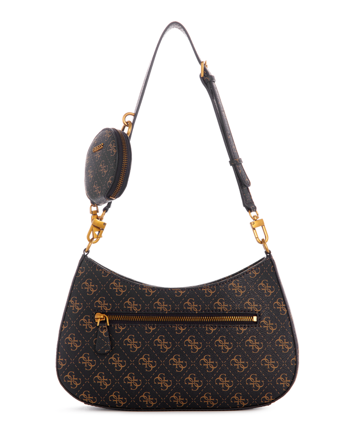 Cartera Guess Alexie Top Zip Shoulder Bnl Café-2