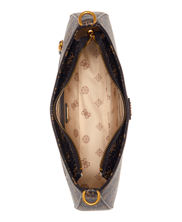 Cartera Guess Alexie Top Zip Shoulder Bnl Café-3