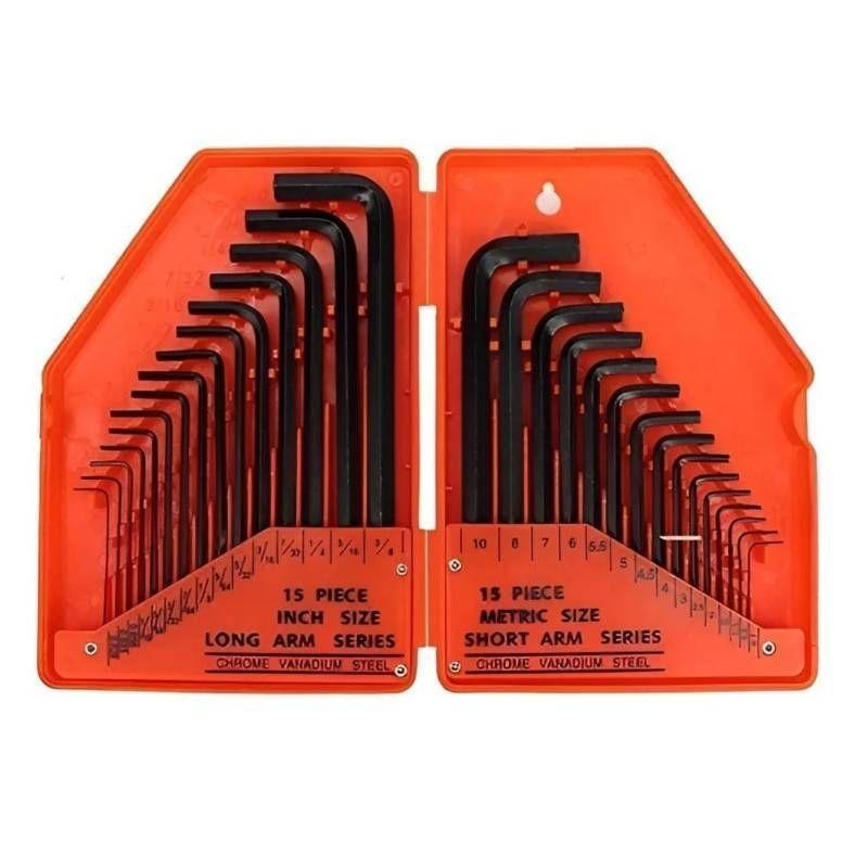 Juego Llaves Allen Set Llave Allen 30 Pcs Set Herramienta-0