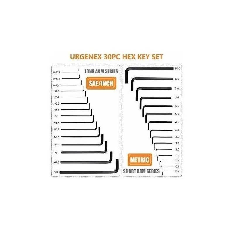 Juego Llaves Allen Set Llave Allen 30 Pcs Set Herramienta-3