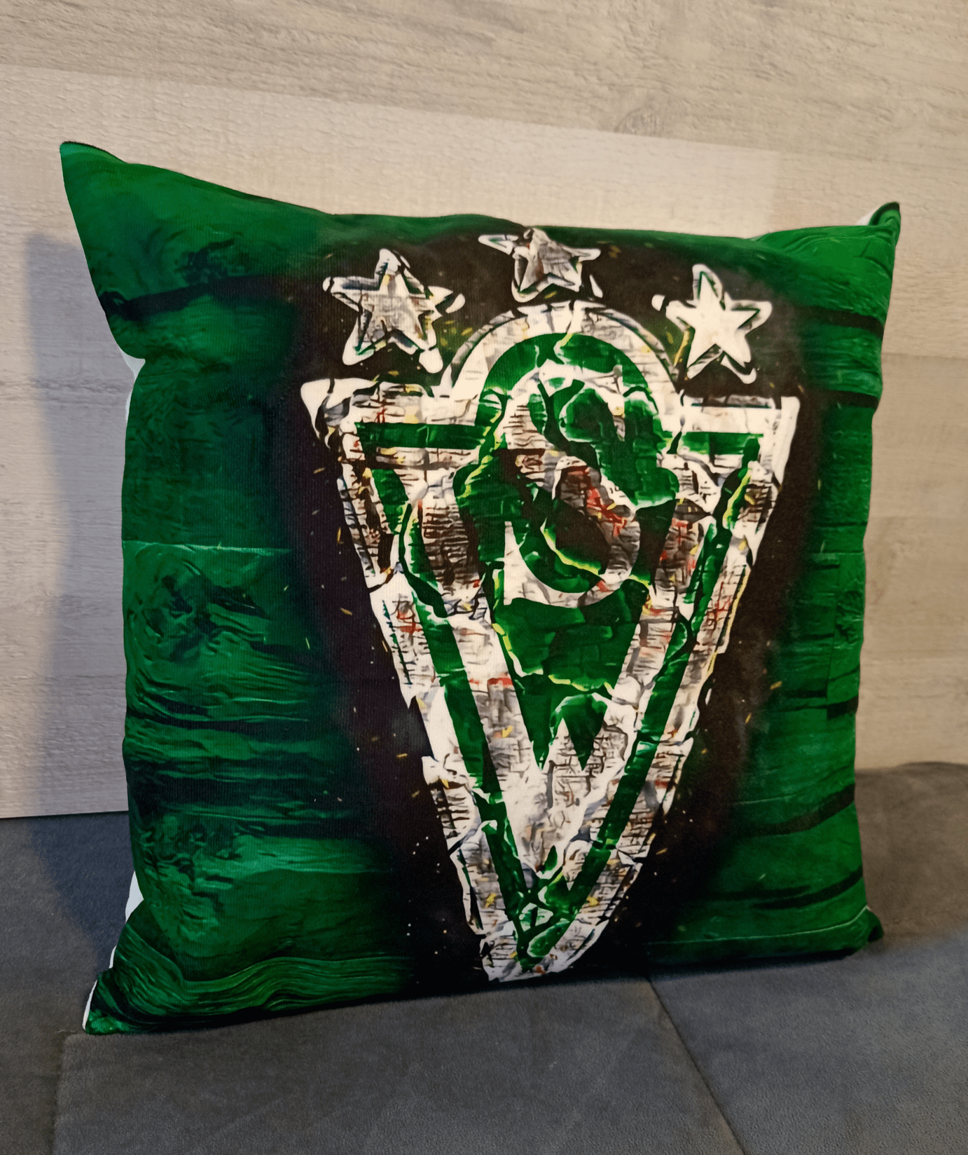 Cojín Felpa 45x45 cm De Santiago Wanderers Extra Suave -2