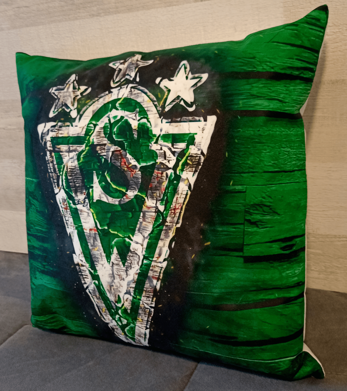 Cojín Felpa 45x45 cm De Santiago Wanderers Extra Suave -1