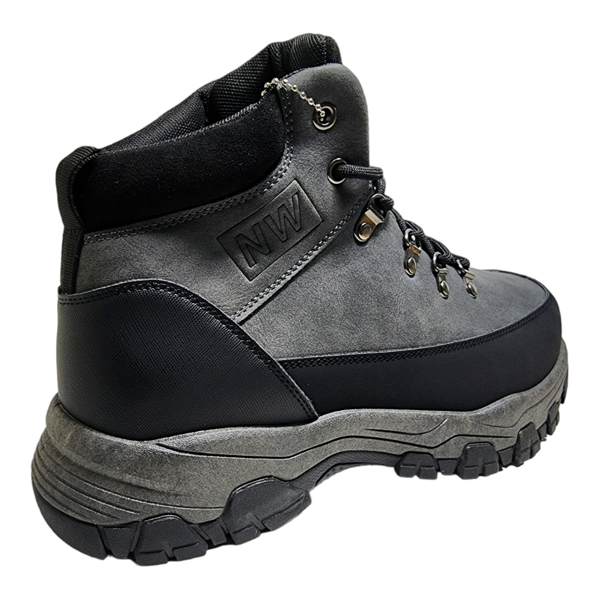 Zapatilla Hombre Gris New Walk Caña-1