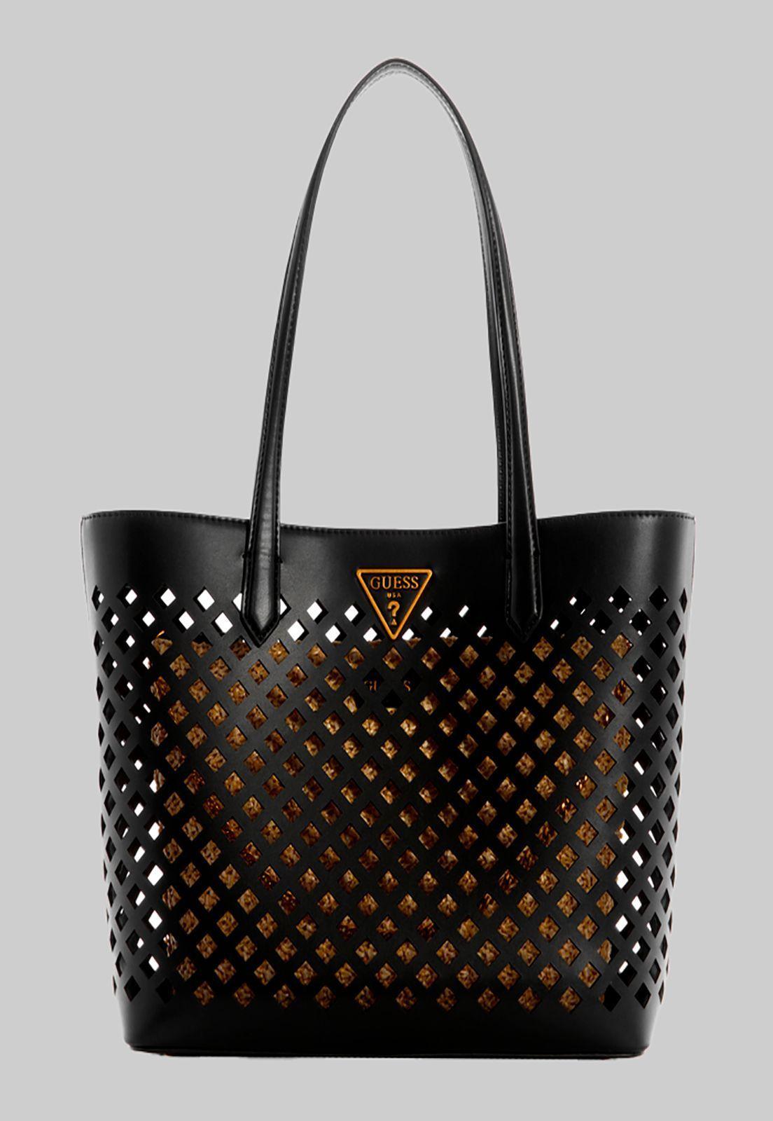 Cartera Aqua Tote Bla Negro Guess-0