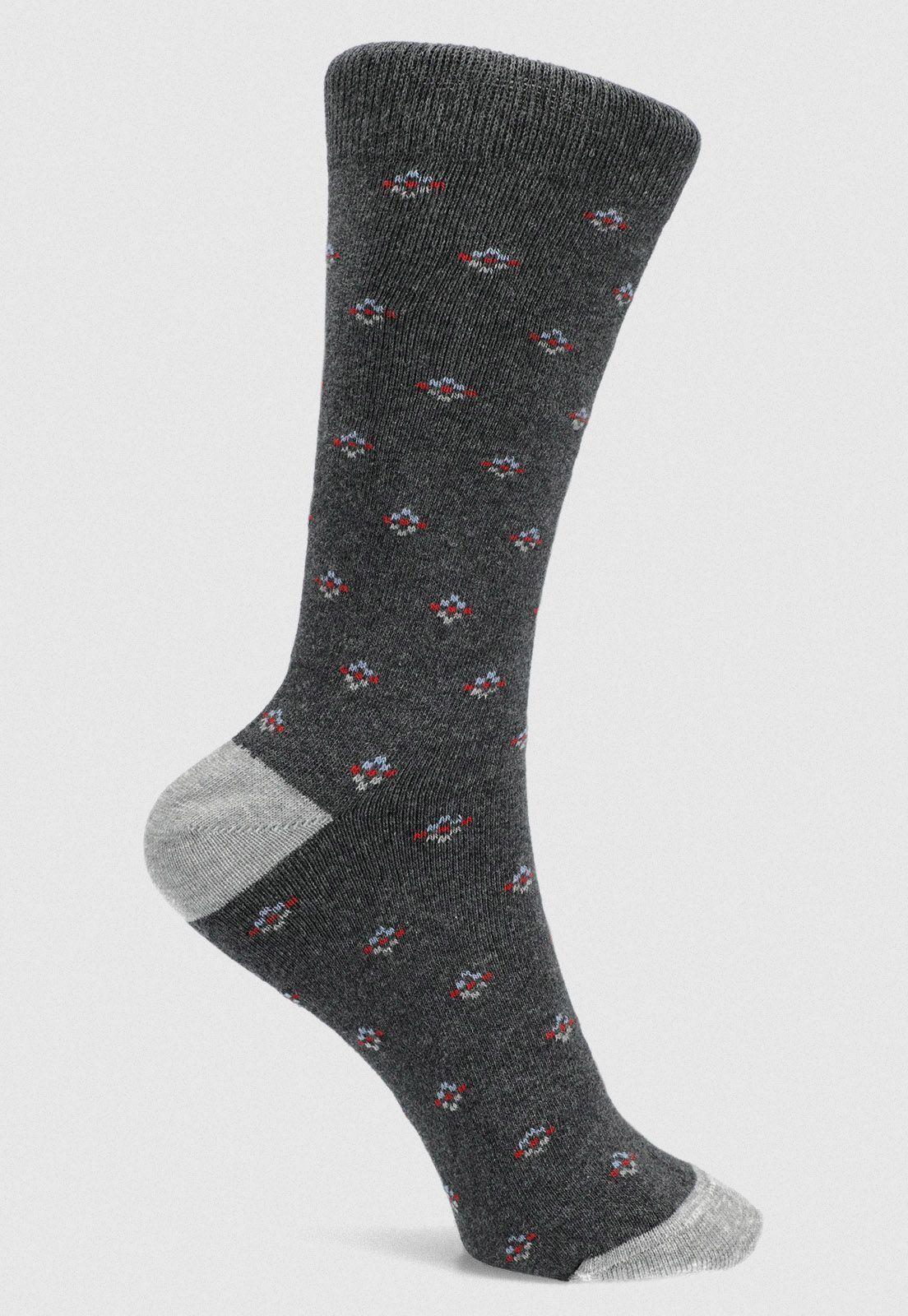 Calcetín diseño gris 2110122916-0