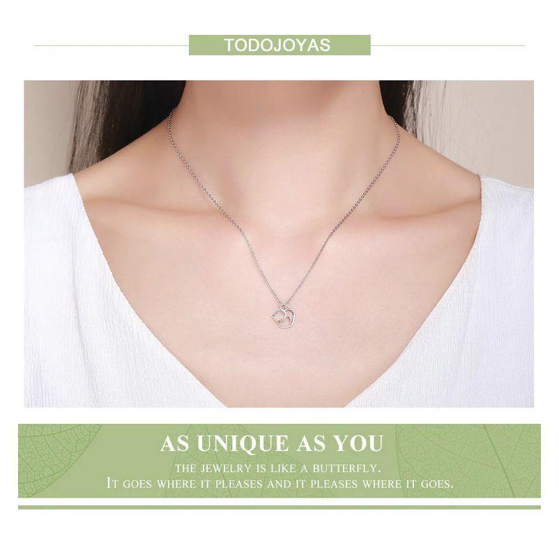Collar Plata 925 Gatito Plateado-3