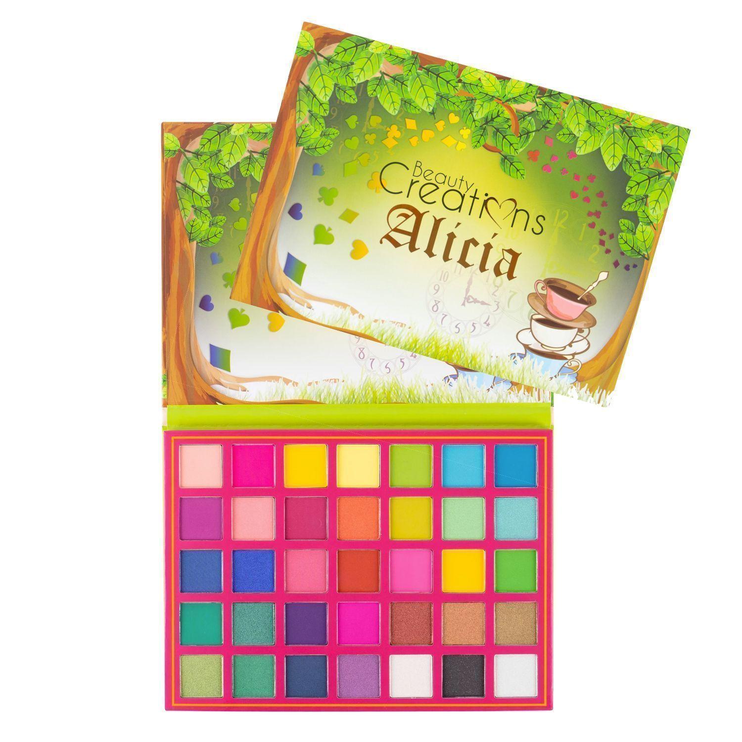 Pack Paleta De Sombra "Alicia" + Set 24 Brochas Pastel Bubble Gun de Beauty Creations-1