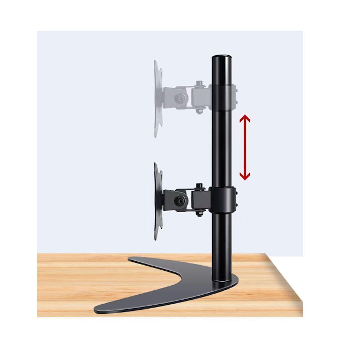 Soporte Monitor 14-27" Sobre Cubierta Altura Ajustable 40cms-2