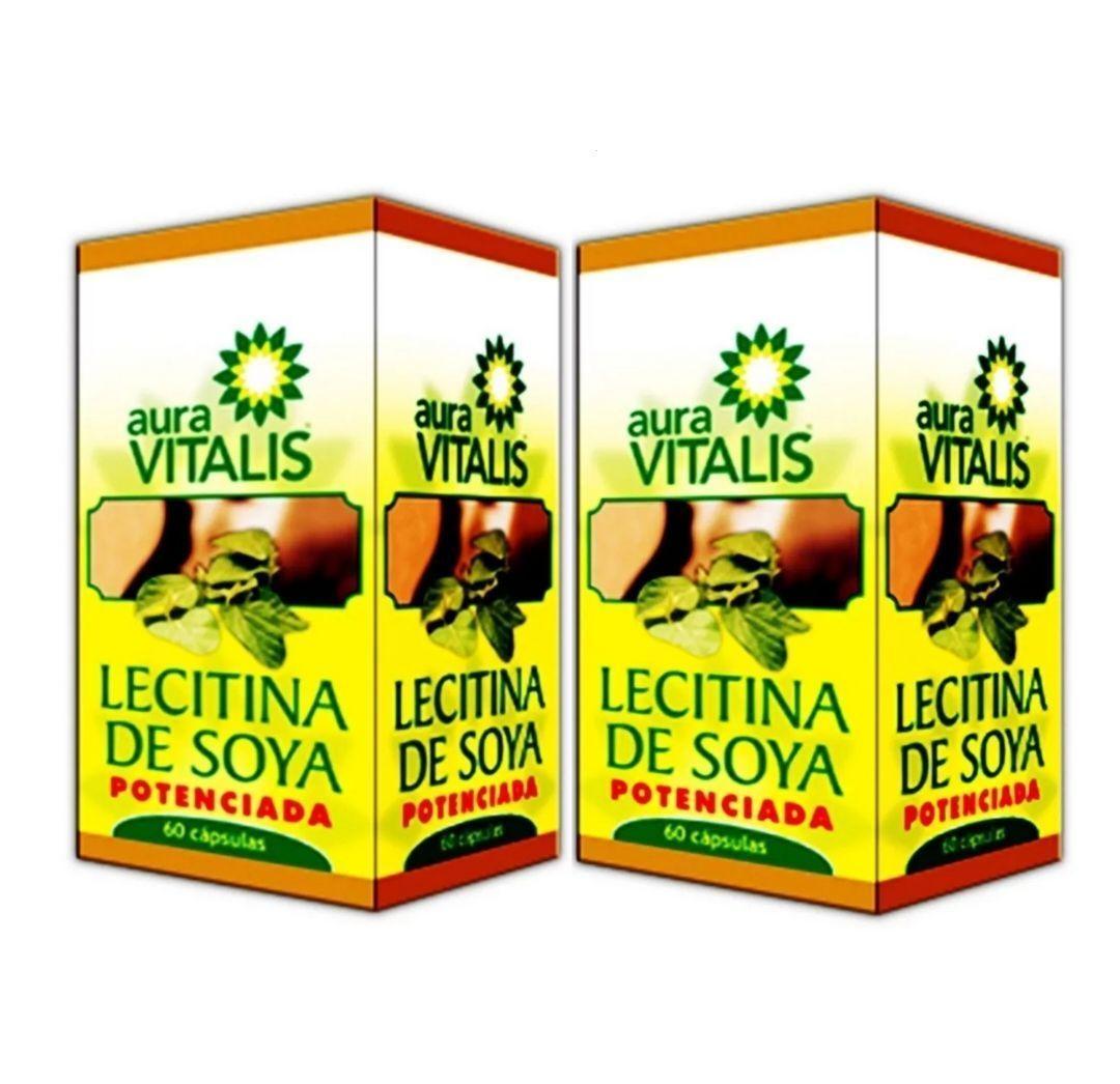 Lecitina Soya Potenciada 2x60 Caps Lecitina De Soya Pomelo A.v Colesterol-0