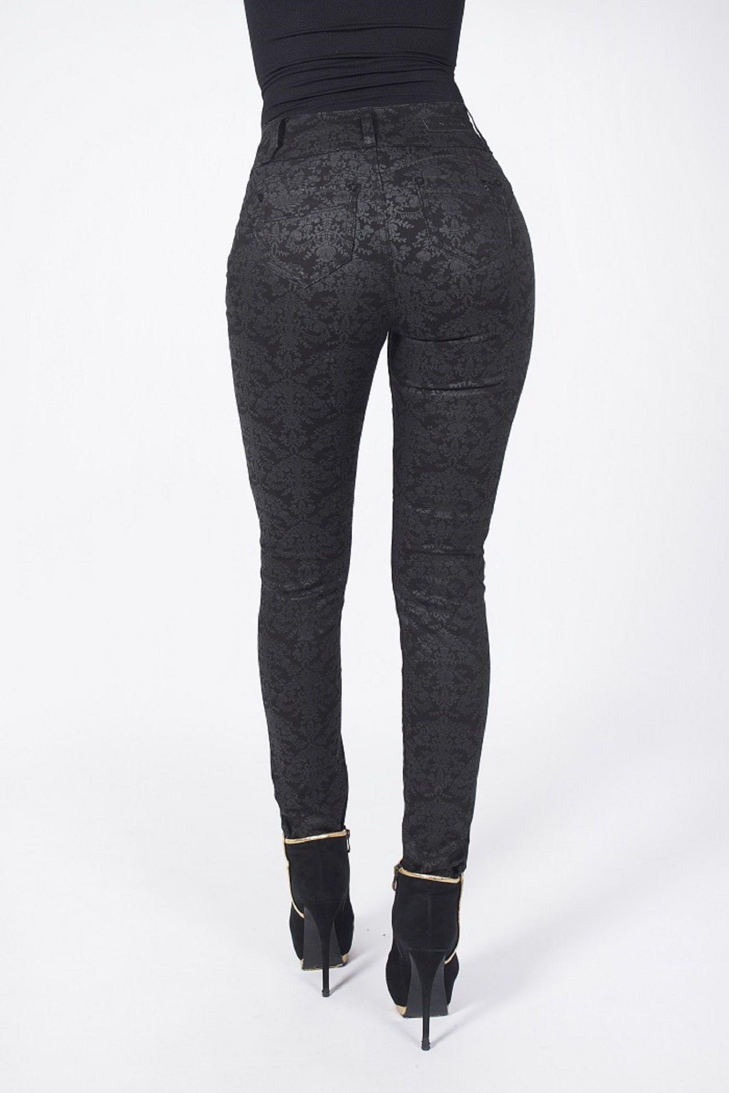 Pantalon gabardina t.a. estampado pitillo-2
