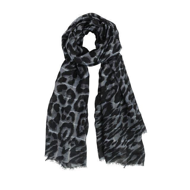 Pañuelo Estampado Negro Animal Print iD-0