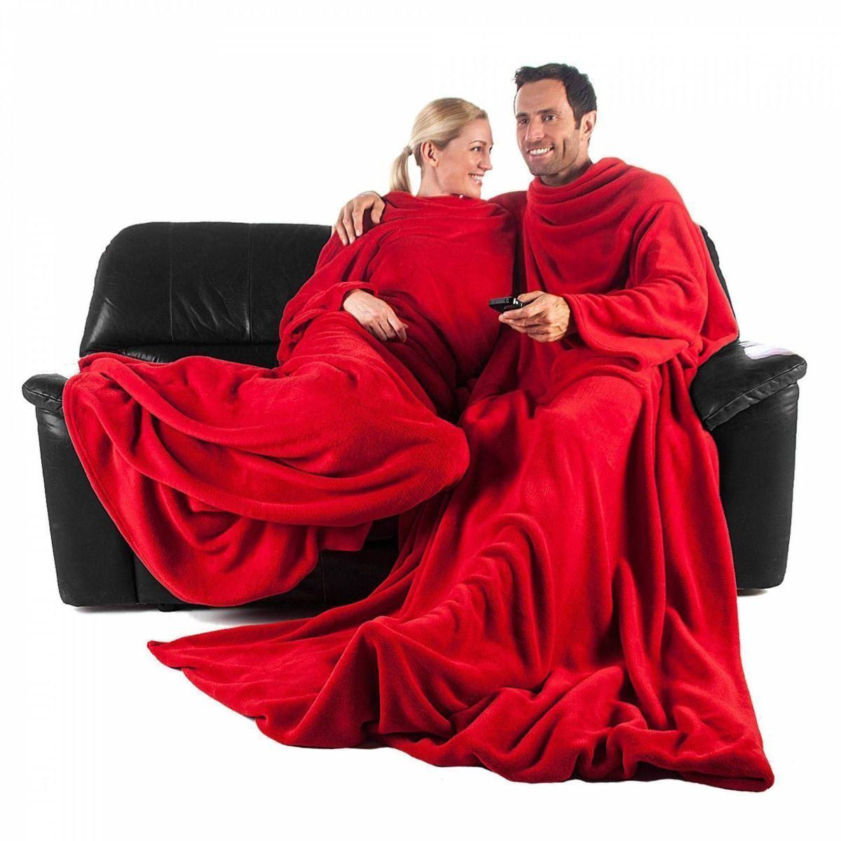 Manta De Polar Con Rojo-6