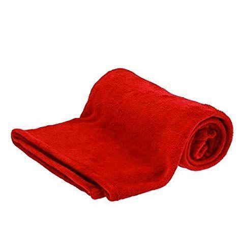 Manta De Polar Con Rojo-1