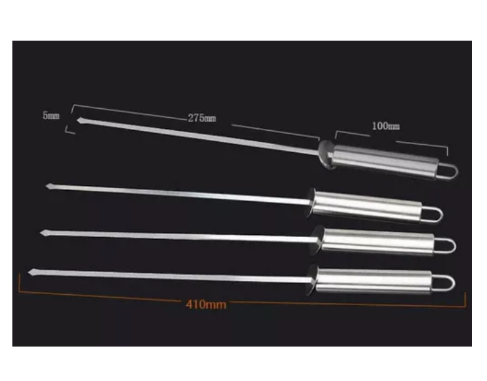 Set Parrillero Asado Barbacoa 18 Pcs En Maleta Kit-4