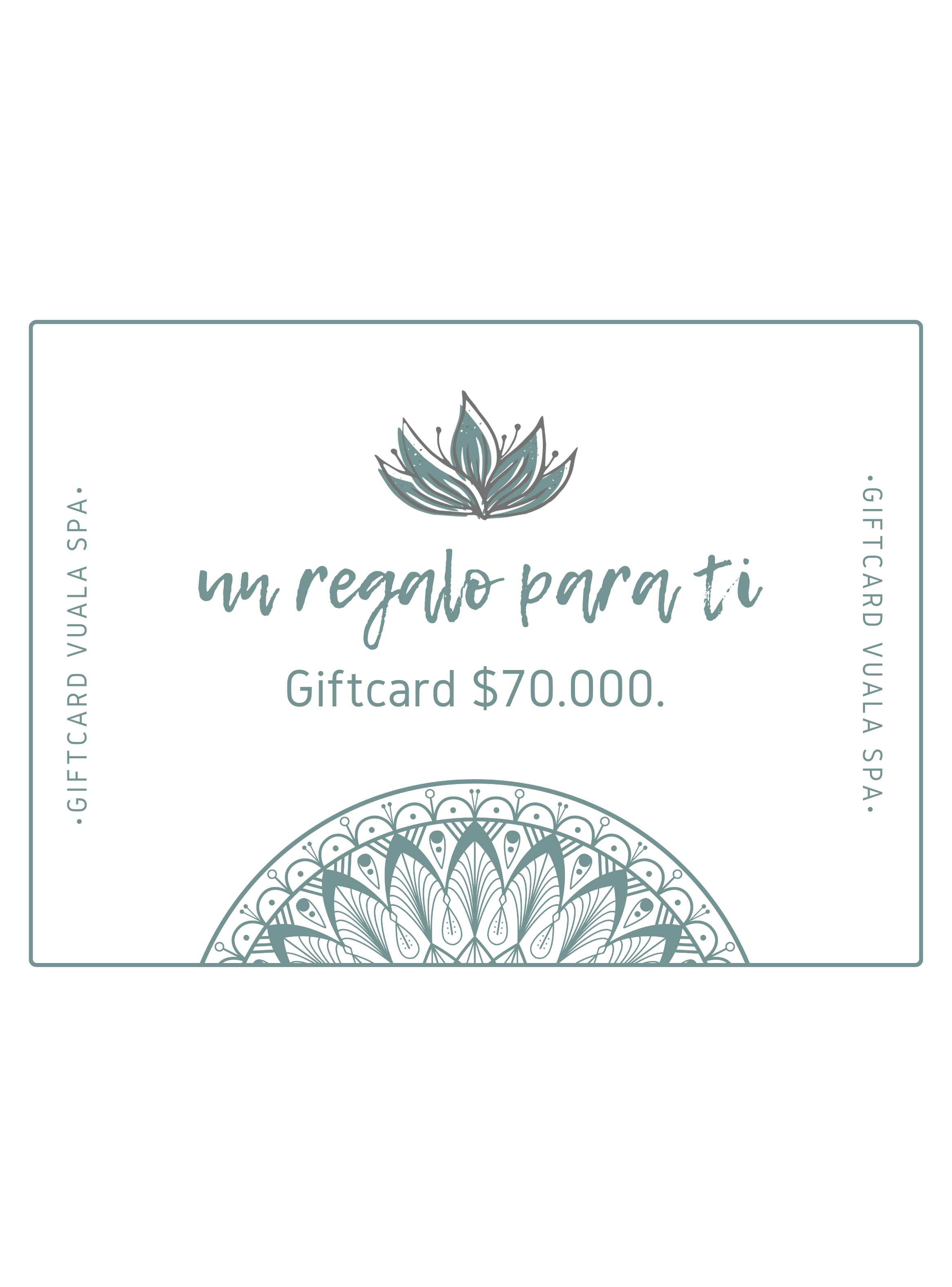 Gift Card Vuala SPA $70.000-0