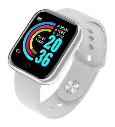 Smartwatch Bracelet D20 Para Samsung y Iphone Blanco-5