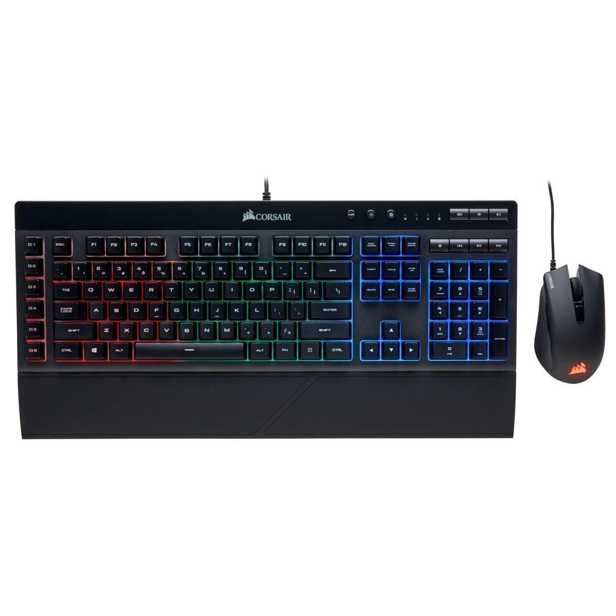 Combo Teclado K55 + Mouse Gamer Harpoon Corsair-1