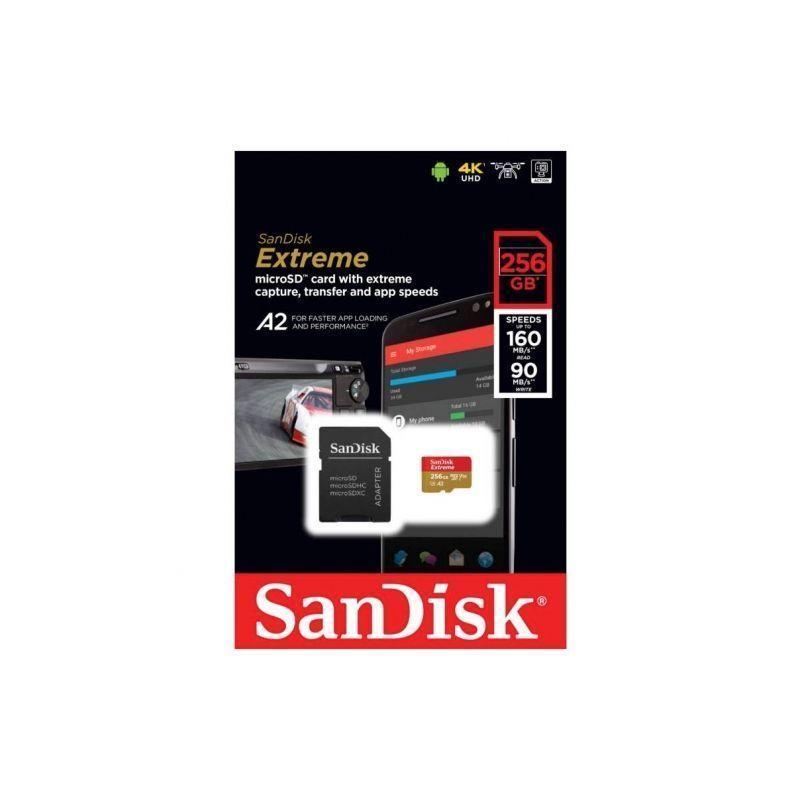 Tarjeta de Memoria Sandisk Micro Sd 256gb Extreme A2 4k-2