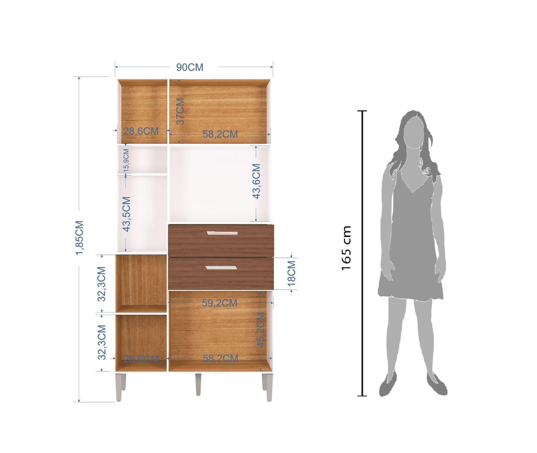 Mueble de cocina Flavia 5 puertas capuchino-3