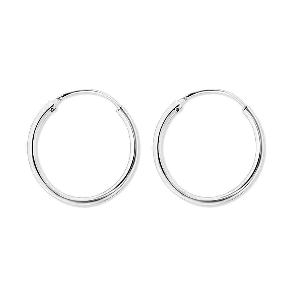 Aros de Plata 925 Argollas 25mm - Mabelita-0