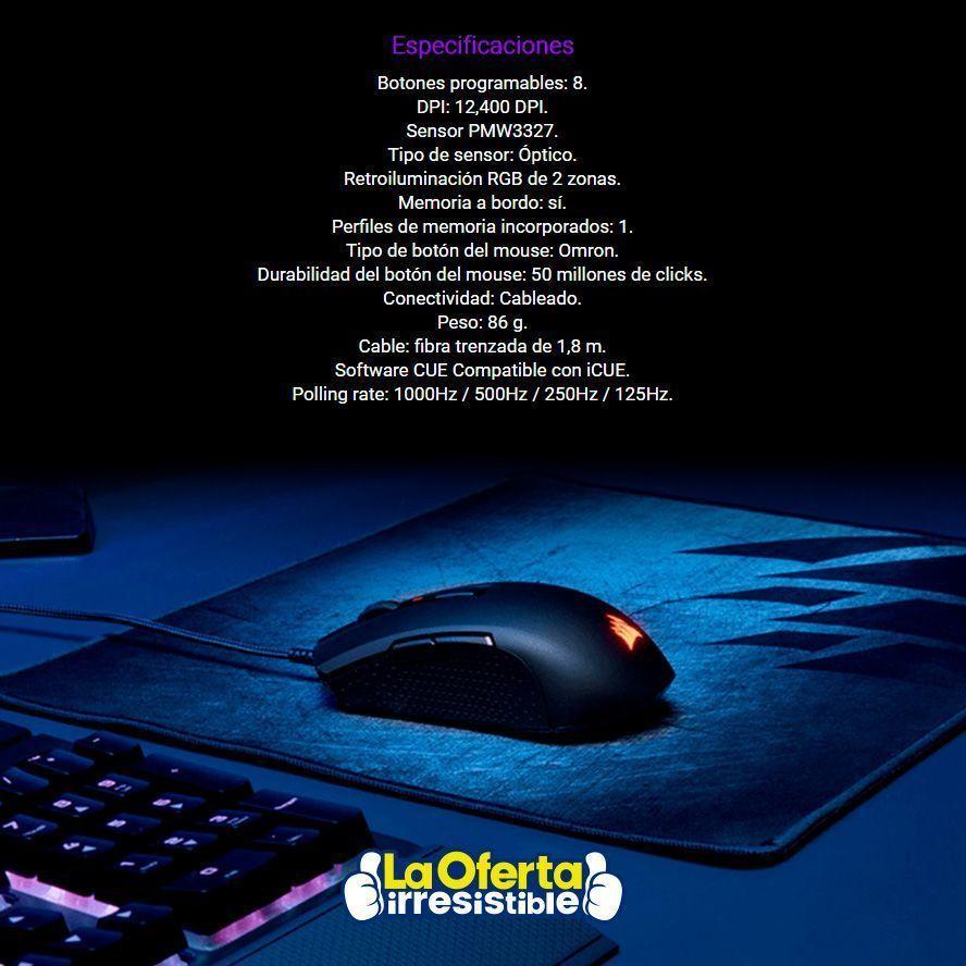 Mouse Gamer Corsair M55 12.400 Dpi Rgb-4