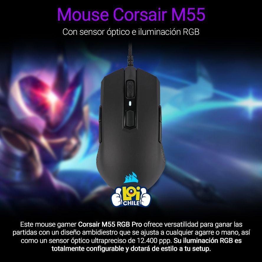 Mouse Gamer Corsair M55 12.400 Dpi Rgb-1