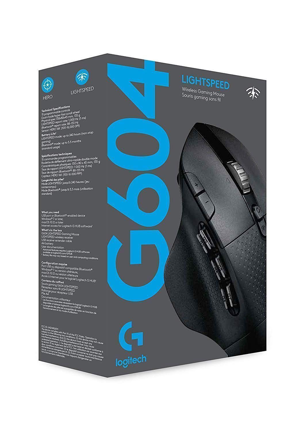 Mouse Logitech G604 Lightspeed, 15 Botones-4