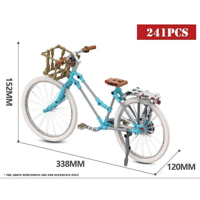 Bicicleta a Escala Armable Color Celeste-2