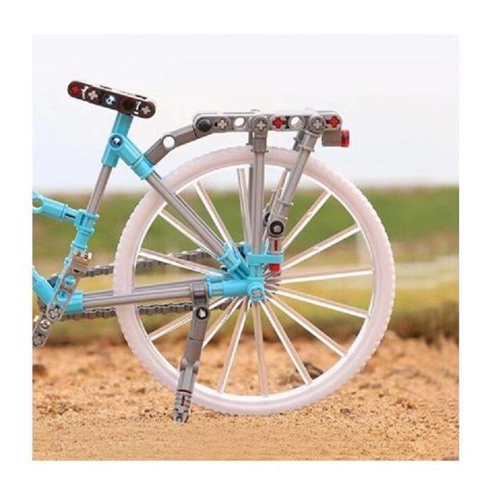 Bicicleta a Escala Armable Color Celeste-3