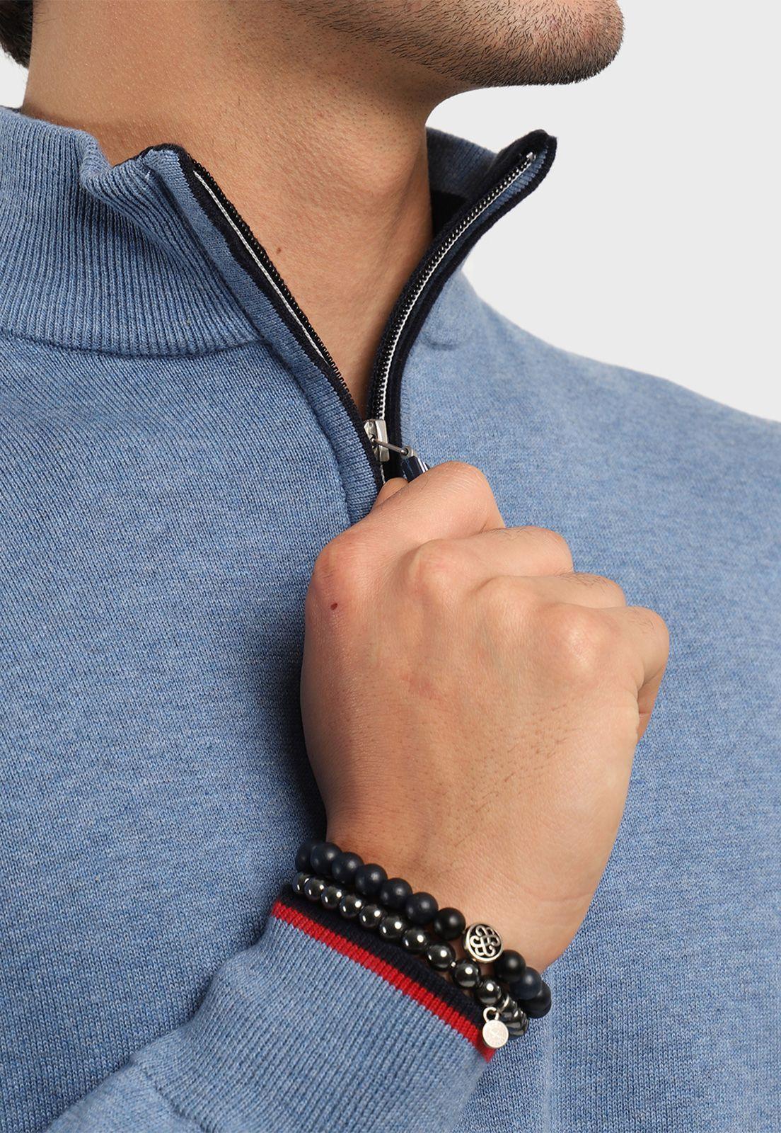 Sweater Texturado Half Zipper Arrow-2