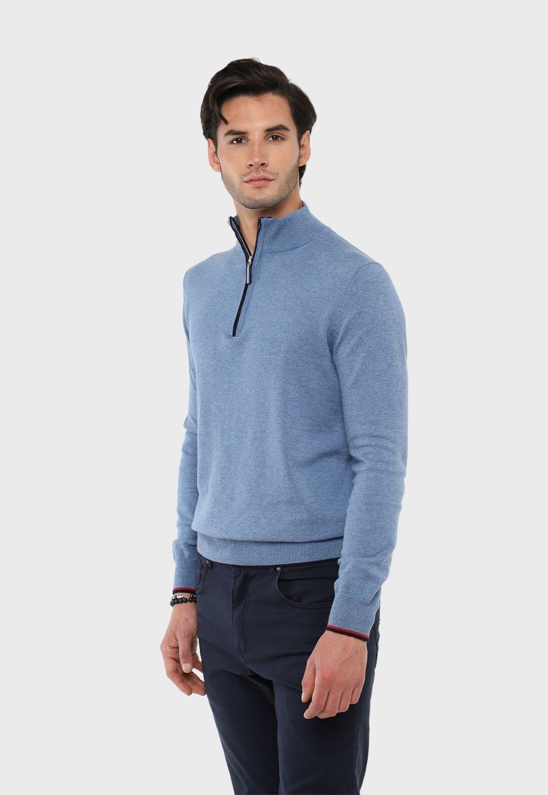Sweater Texturado Half Zipper Arrow-0