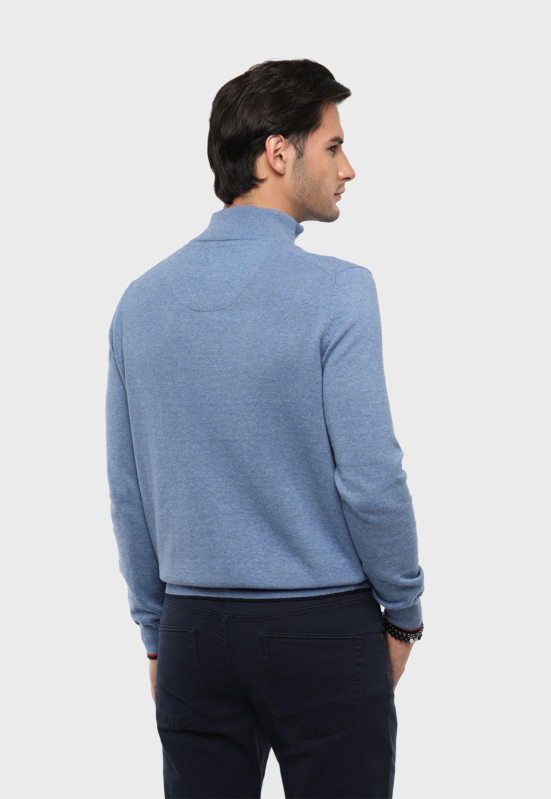 Sweater Texturado Half Zipper Arrow-1