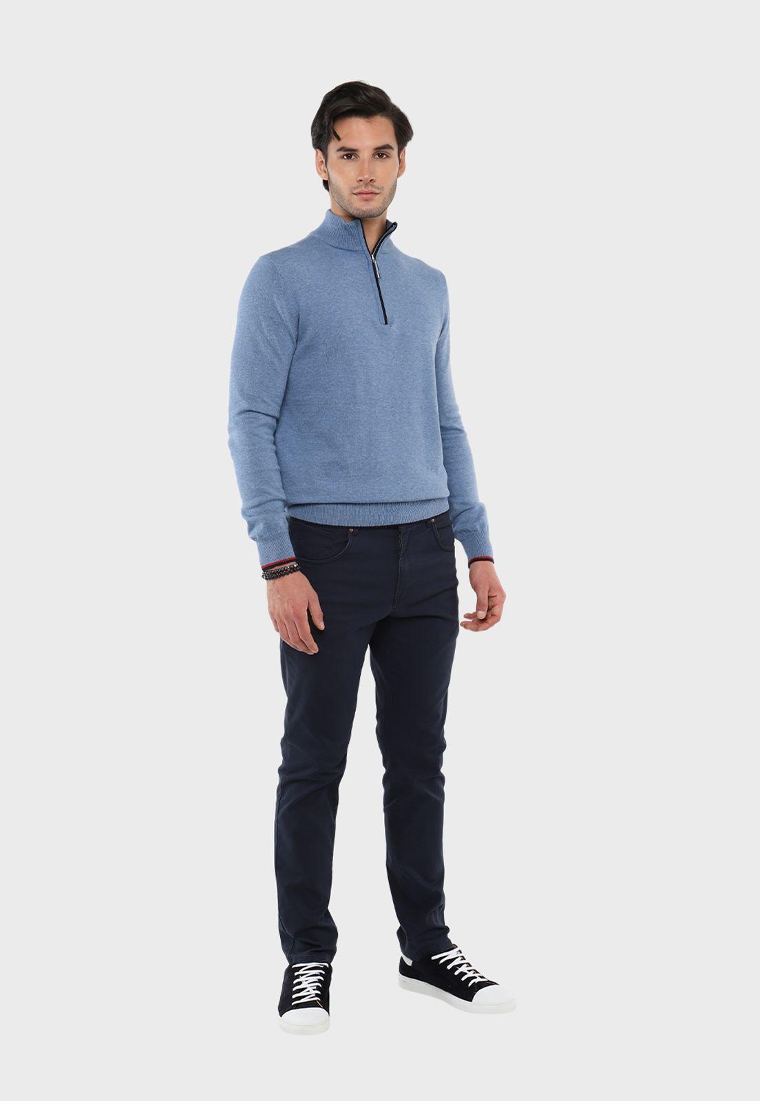Sweater Texturado Half Zipper Arrow-3