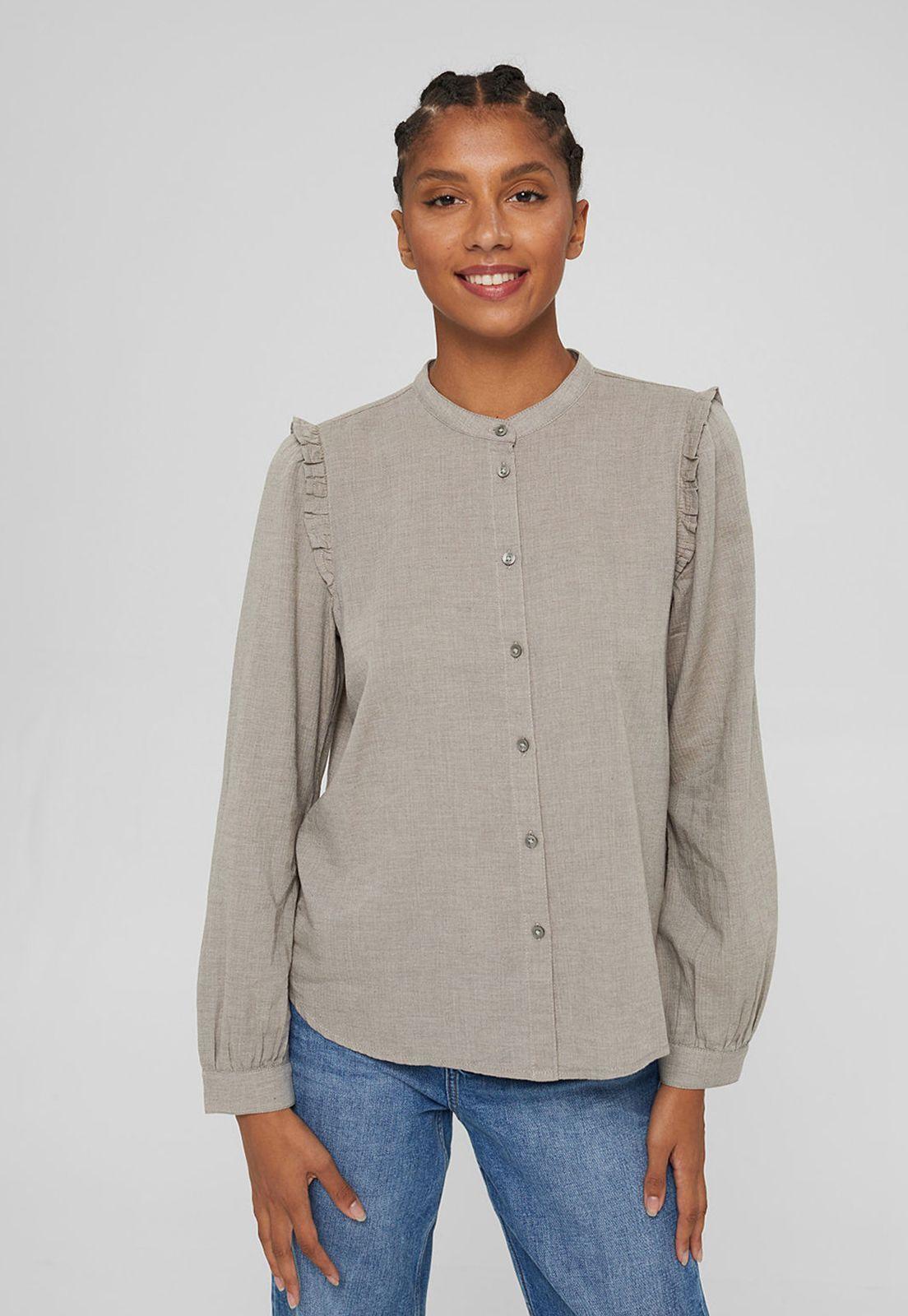 Blusa Camisera Manga Larga Esprit-0