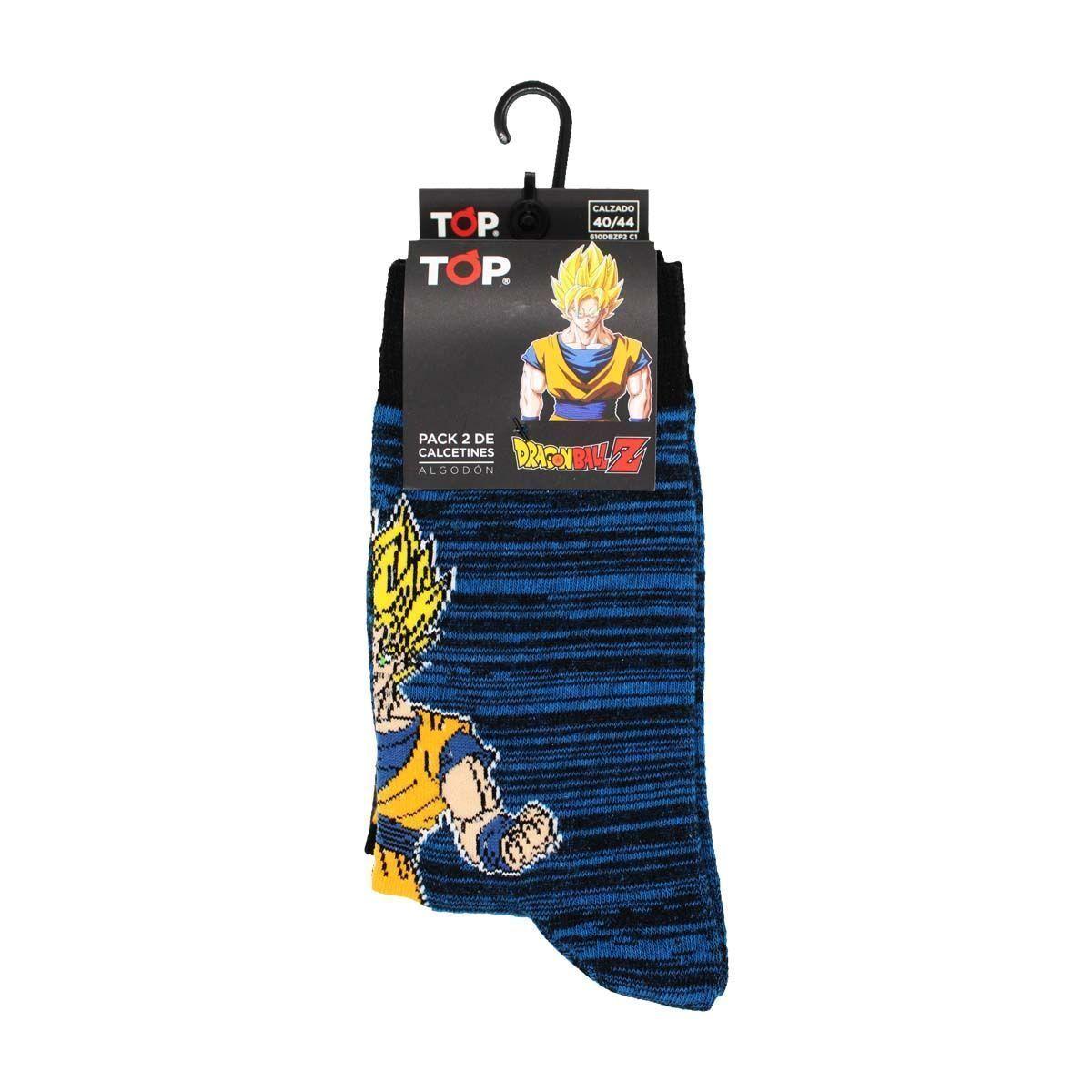 Calcetines Algodón Pack 2 Dragon Ball Z - Goku C1 Top-3
