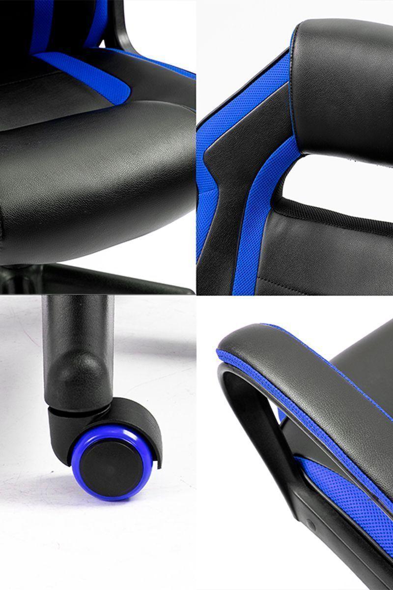 Silla Gamer Revolution Game Altura Ajustable Azul-5