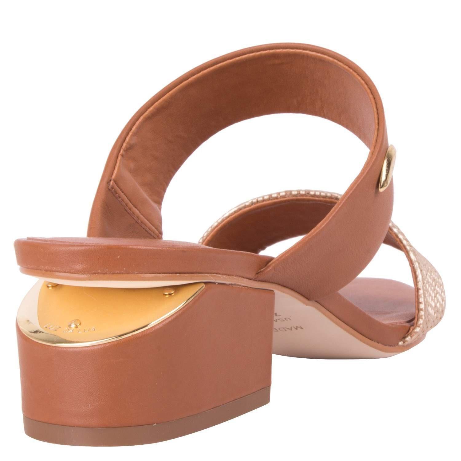 Sandalia Casual Mujer Luz da Lua - S596 Dorado-2