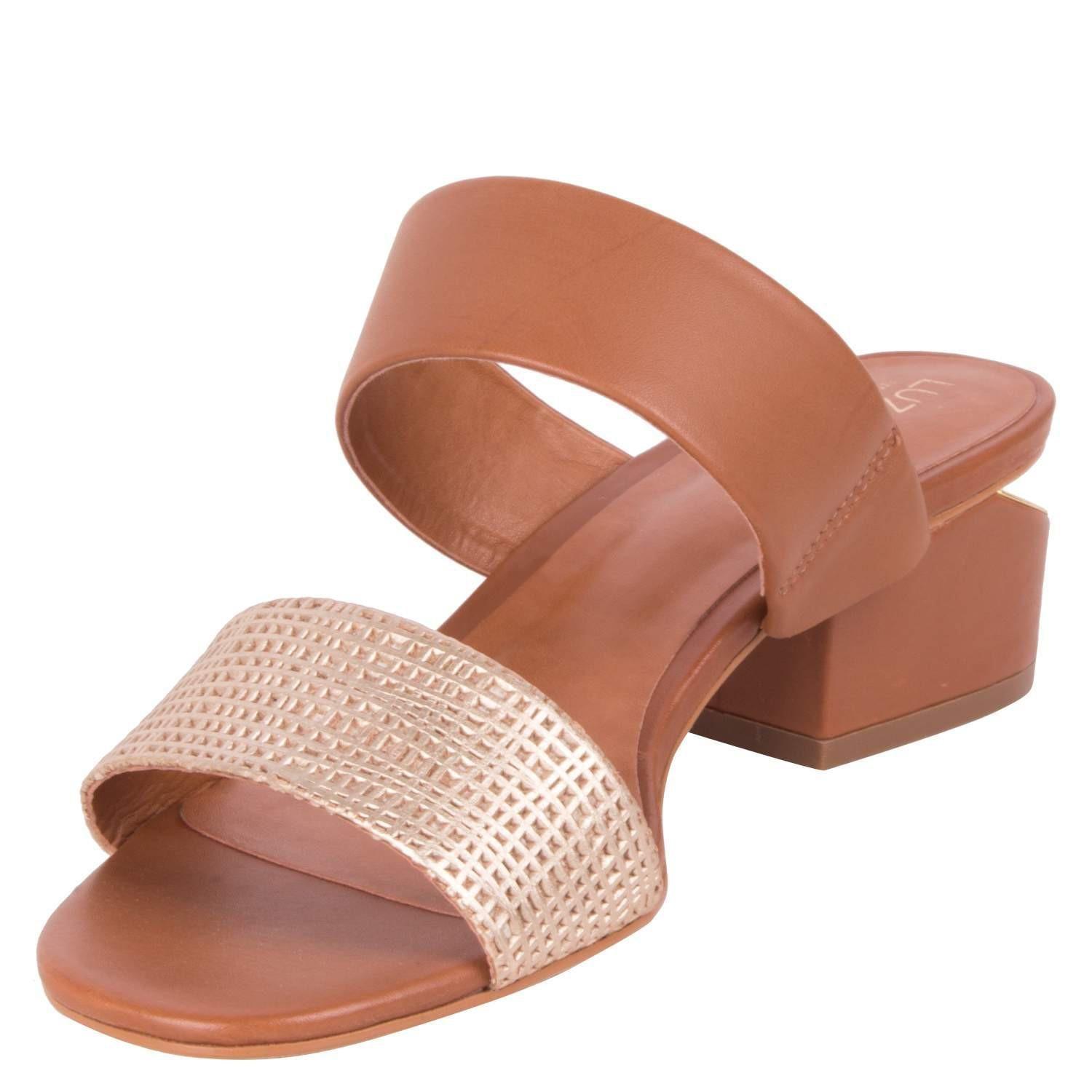 Sandalia Casual Mujer Luz da Lua - S596 Dorado-4