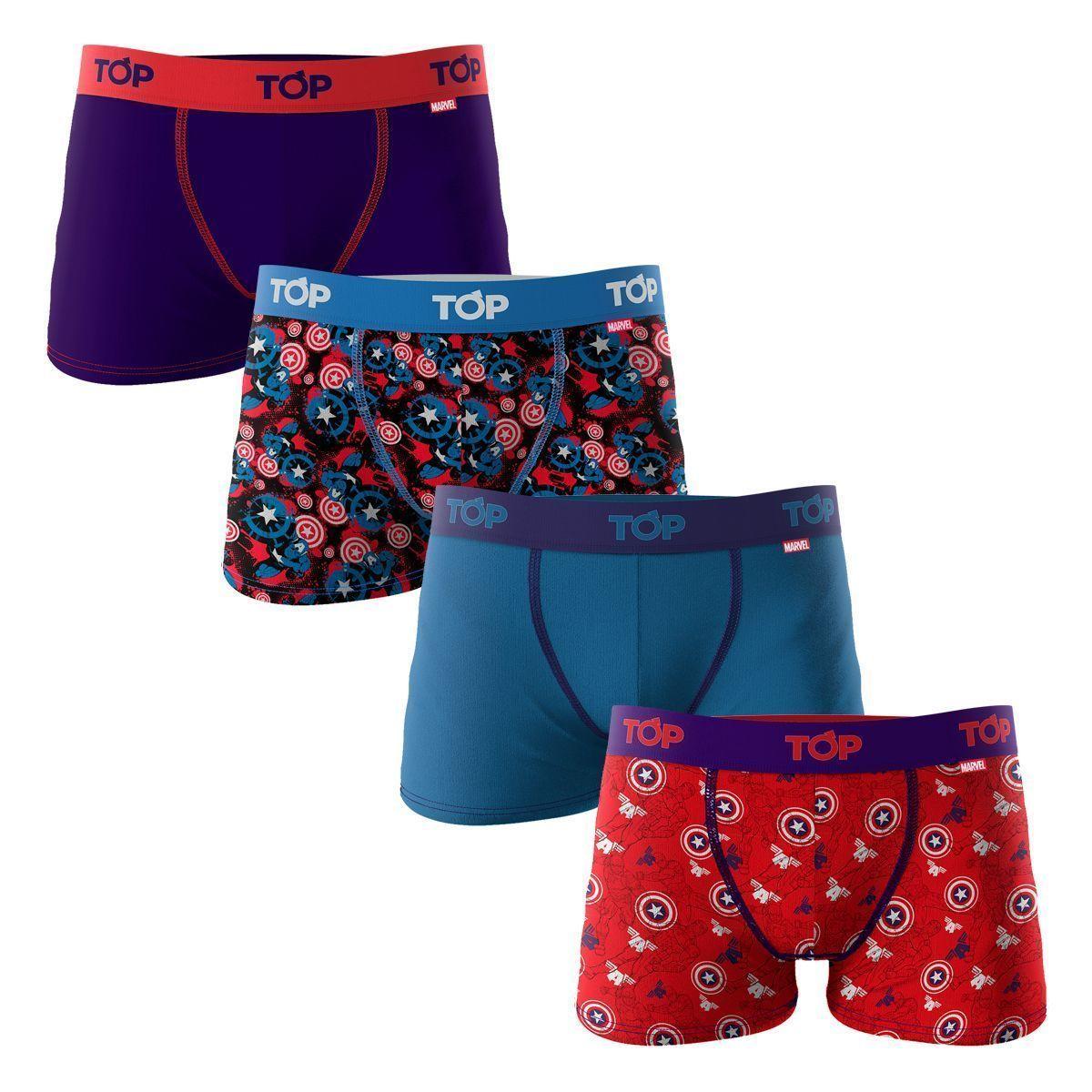 Boxers Niño Algodón Marvel Pack 4 C5-0