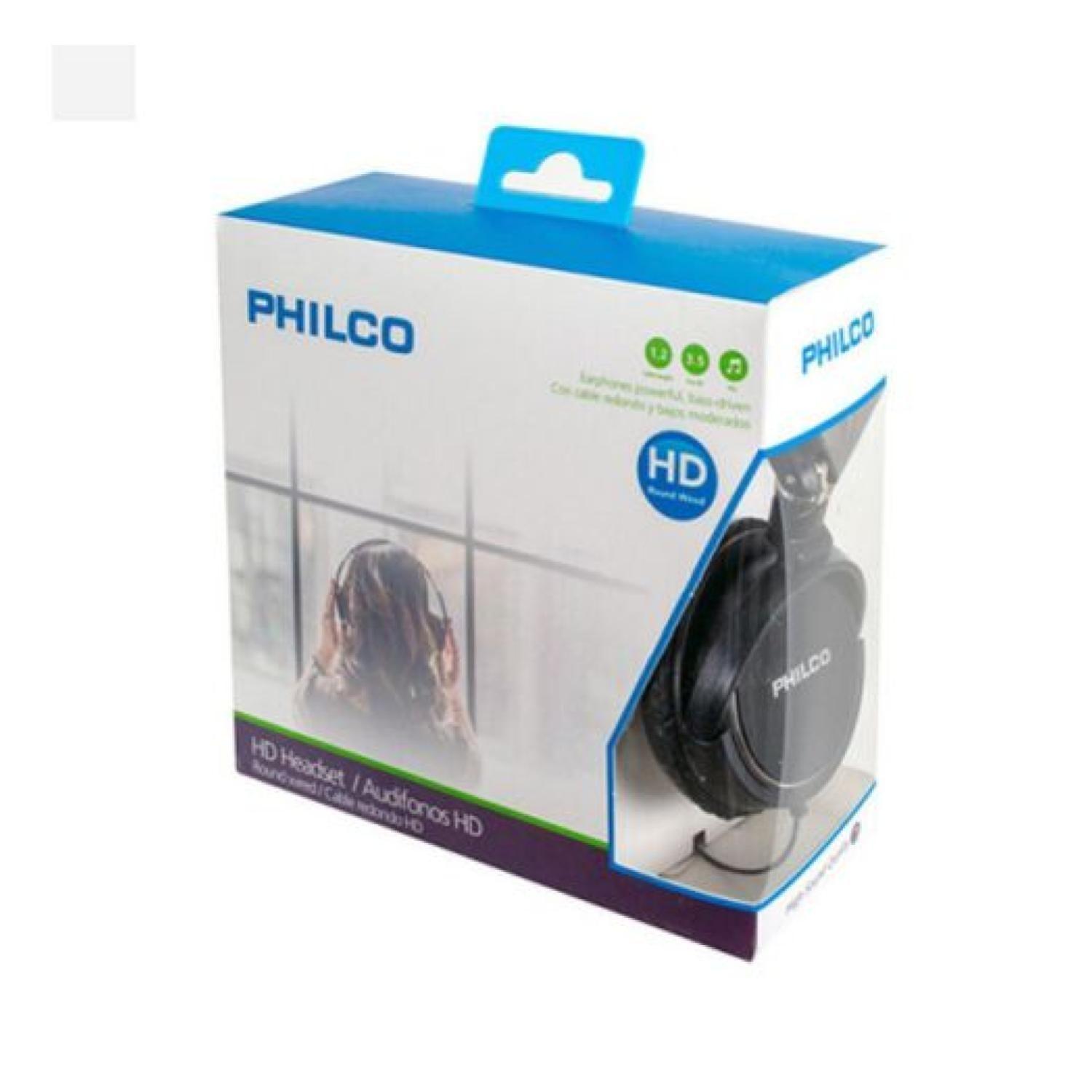 Audifonos Alambricos Jack 3.5 Plegables Manos Libres Rojo Philco-3