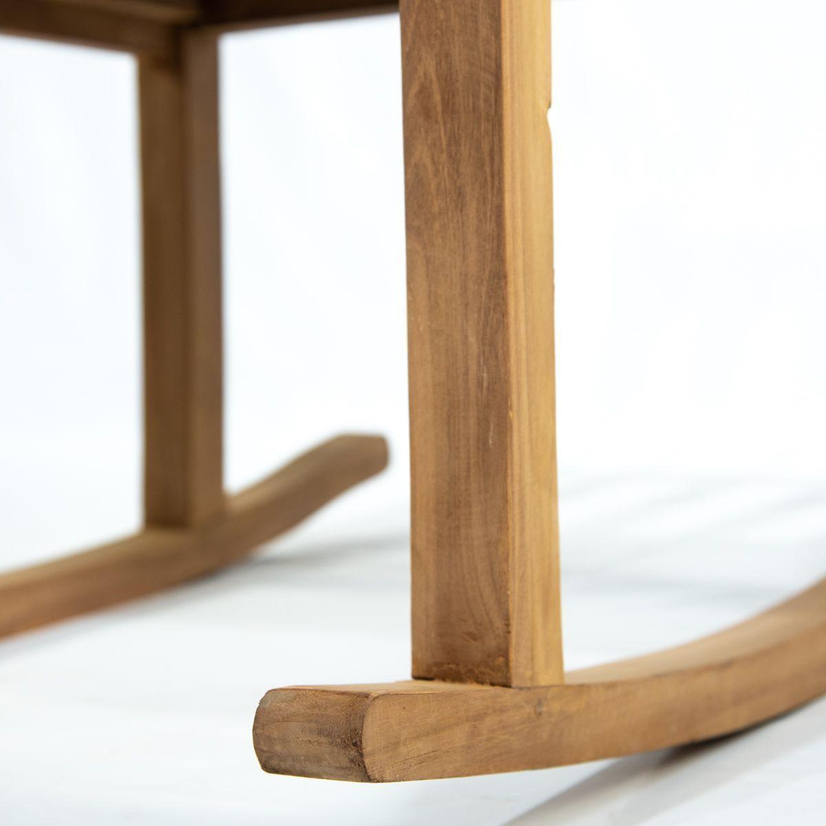 Silla mecedora madera de Teca-3