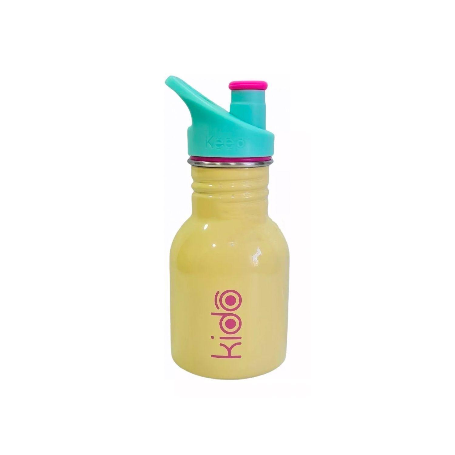 Botella Metálica con Asa Ergonómica 335 ml Amarillo/Fucsia/Morado/Rosa - KIDO-0