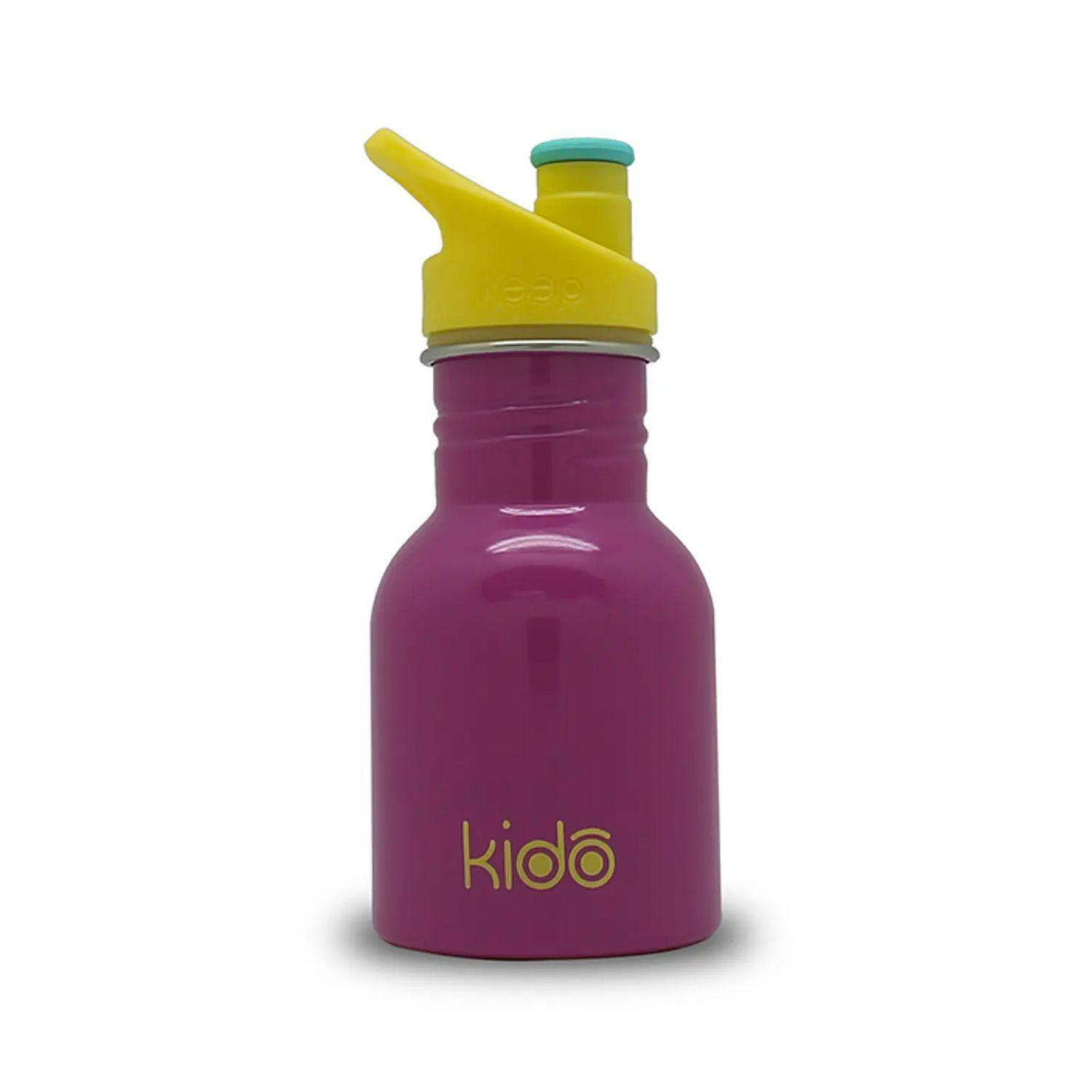 Botella Metálica con Asa Ergonómica 335 ml Amarillo/Fucsia/Morado/Rosa - KIDO-2