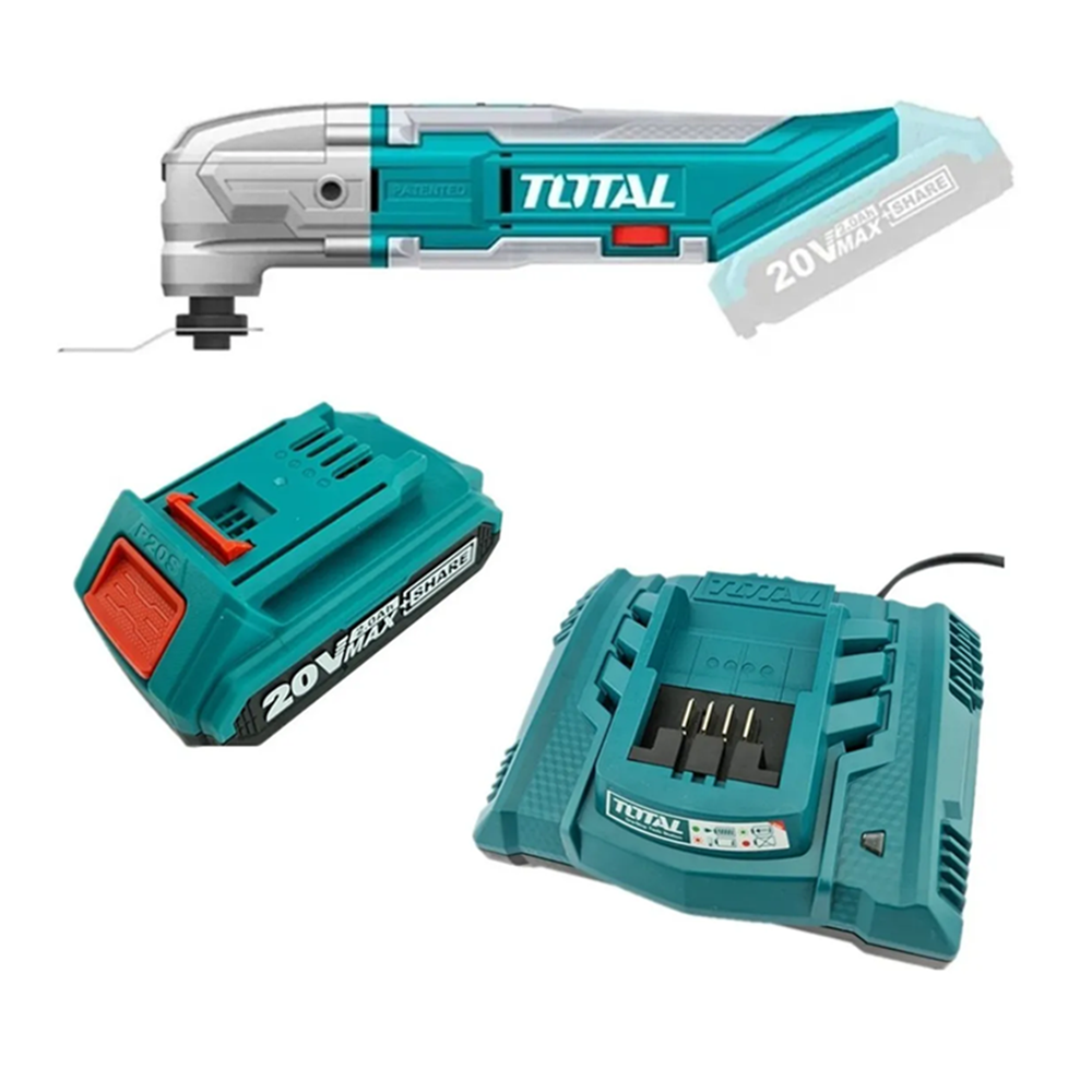 Herramienta Multiuso Oscilante 20v Carg+ Bat Total-0